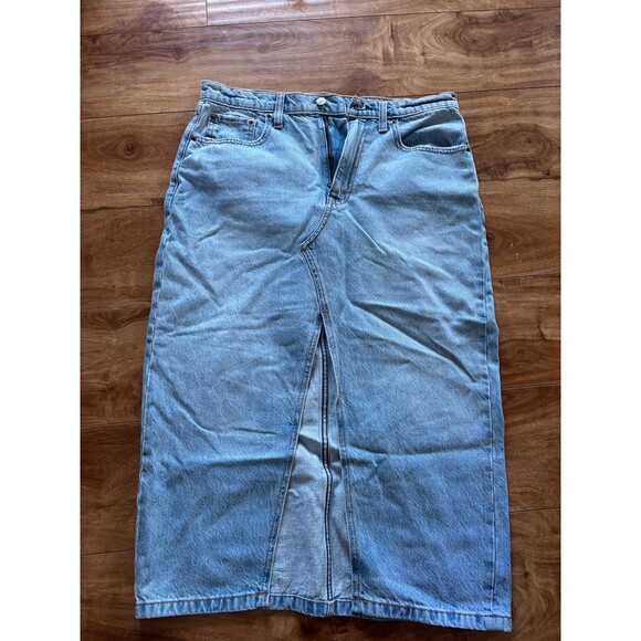 Denim Midi Skirt - Picture 2 of 4